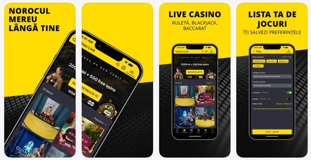 Download the mobile app and spin your favourite slots anywhere